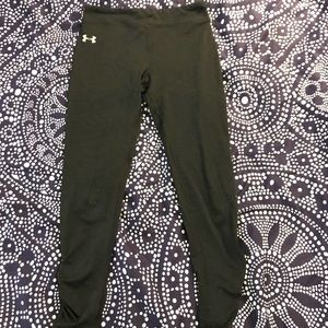 Under Armour Girls Black Legging Size Youth Large